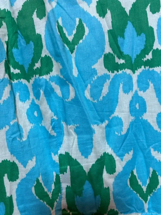 Talbots Blue & Green Tropical Tie-Shoulder Long Dress - Picture 2 of 2
